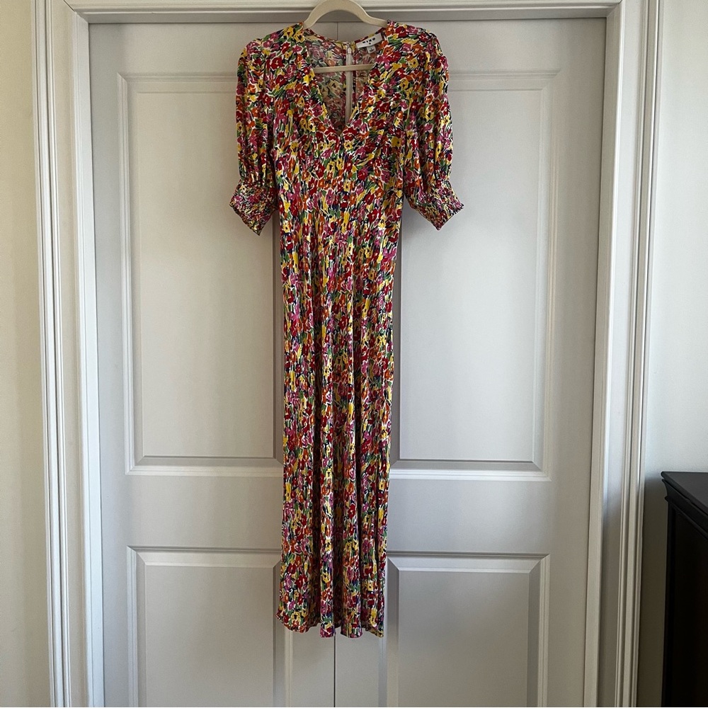 RIXO x Target Collab Multicolor Abstract Floral Midi Dress - Picture 4 of 14